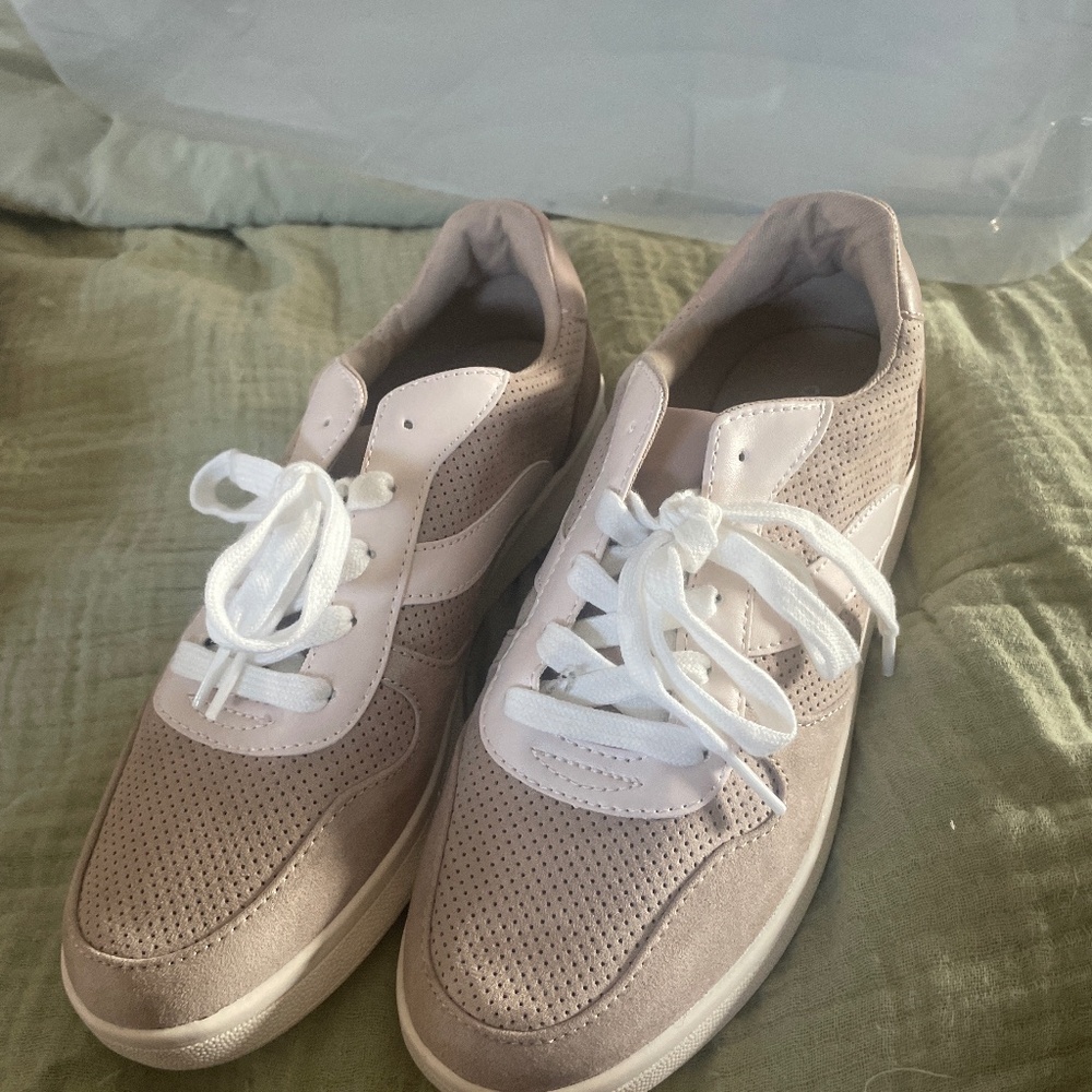 NEW Soft-Brushed Faux-Suede Sneakers